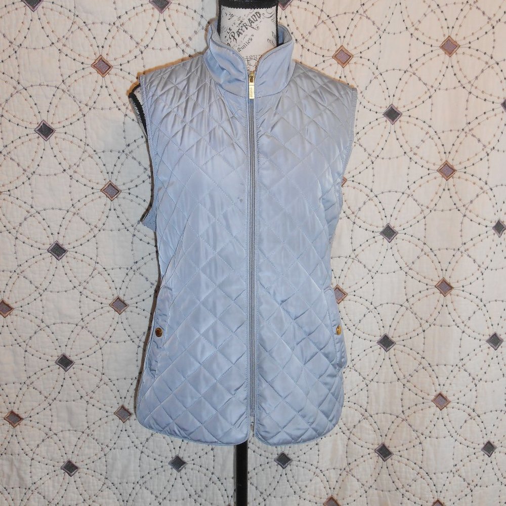 EUC Adrienne Vittadini Grey Quilted Vest XL